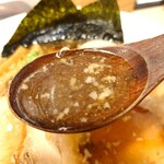 とんぼ庵 - 特製らぁ麺スープ