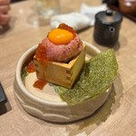 魚豪商 コダマ - トロたくユッケのいくらがけ