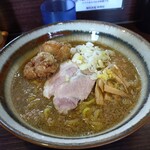 麺屋赤鬼 味噌屋 - 味噌ラーメン＋ザンギ