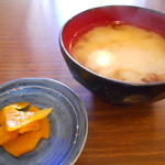 Kaisen Dokoro Fukumasa - 漬物と味噌汁