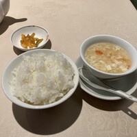 中国飯店 三田店 - 特選ランチ　黒酢の酢豚　ライス•スープ•ザーサイ