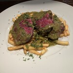 遠藤利三郎商店 - リブロース、フライドポテト