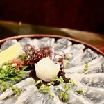 陸蒸気 - ヒラメ刺し