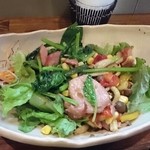 GotZA - ほうれん草&ベーコンのホットサラダ