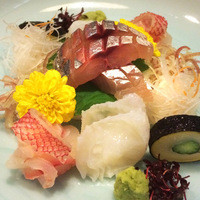 北陸料理 新越 - お刺身(2014年10月撮影)