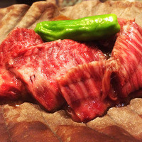 北陸料理 新越 - 和牛の朴葉焼き(2014年10月撮影)
