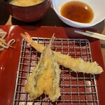 天ぷらめし 天之舞 - ホウボウ天、海老天