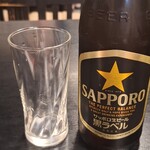うなぎ赤垣 - ビールは瓶