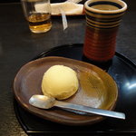 とんかつあさくら - 食後の柚子シャーベット