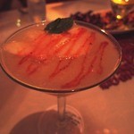 バー アウル - 福岡県産白桃のホワイトピーチ。