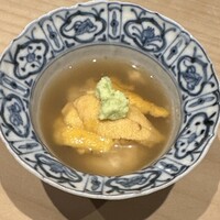 寿司つばさ - 山口　萩の赤雲丹　湯葉豆腐
