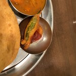 印度料理シタール - 青唐辛子と茄子のパコラ