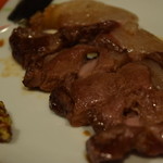 柳家 - 仔猪ロース焼物 粒マスタード