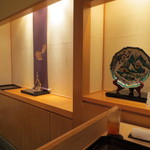 帰燕 - カウンター席からのながめ。