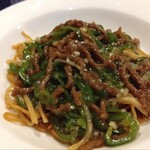 赤坂 四川飯店 - チンジャオロースあんかけ焼きそば