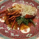 紅梅本楼 - 伊勢海老と春雨のガーリック蒸し