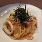 ワイン食堂 ホオバール - ランチパスタ　イカと明太子