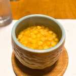 酒肴 新屋敷 - とうもろこしの冷製茶碗蒸し