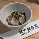 天史朗鮨 - お通し　サバフグのたたき