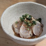 天史朗鮨 - お通し　サバフグのたたき