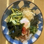 手打ちうどん 信玄 - 冷したぬきうどん