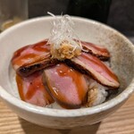 RAMEN MATSUI - 鴨めし600円。白米は特別な炊き方をされていないのにウマウマ。