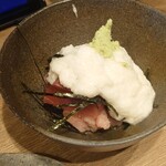 青森食堂 - 生マグロの山かけ