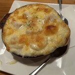 網元料理あさまる - ホタテのグラタン超お勧めです。