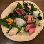 ひでや - お刺身盛り合わせ