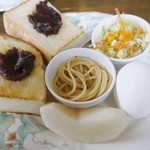 カフェドフルール - 小倉トーストモーニング