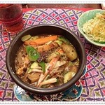 Kitahama Sakaba Gori - 玄米の石焼香辛料カレー（いろいろ野菜トッピング）