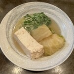 花くじら - 豆腐、かいわれ、チーズロールキャベツ