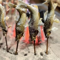 柳家 - 囲炉裏で既に準備されている