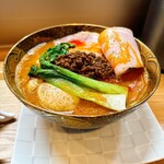 創作麺 ひとすじ - 【特上担々麺+せいろセット】(¥2100)