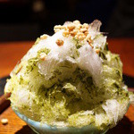 よろにく - 玄米茶のかき氷（2014/1）