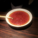 わさ - 紹興酒に漬けこみ中のイクラ