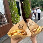 アンジェリック ヴォヤージュ 本店 - 季節限定・桃のミルフィーユ　ツーショット