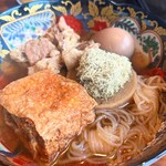 釜飯とおでん だしのや 飯田橋本店 - おでん 大根 たまご しらたき 厚揚げ 牛すじ