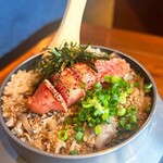 釜飯とおでん だしのや 飯田橋本店 - 茸と辛子明太子の釜飯