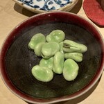卯佐 - そら豆の塩茹で