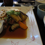 かごの屋 -  お気軽ランチ（若鶏の黒酢かけ）　￥950-