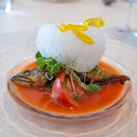 La Bastide sur la mer - 和歌山産鮎のコンフィとスイカのガスパチョ
