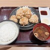柿安ミートエクスプレス - コクうま醤油唐揚げ5個+ご飯･味噌汁セット