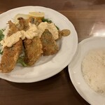 ミスターとフライパン - アジフライ（1500円）