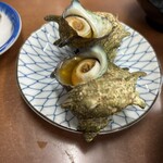 民宿田中 - んで次はこれな（サザエこれで４個目）