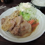 まるはな食堂 - 一番人気の生姜焼き