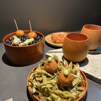 コメール マル イ モンターニャ - 枝豆のコロッケ