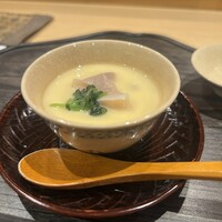 鮨かしわ - はまぐりの茶碗蒸し