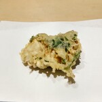 茂竹 - 雲丹の天ぷら