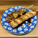 かにや - とり皮&豚バラ(タレ)